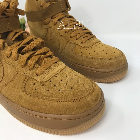 Nike Air Force 1 HIgh LV8 GS Wheat k/W AUTHENTIC - Picture 5 of 8